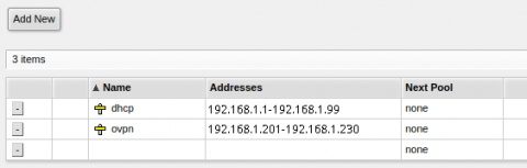 MikroTik - rozsah pro VPN MikroTik - rozsah pro VPN