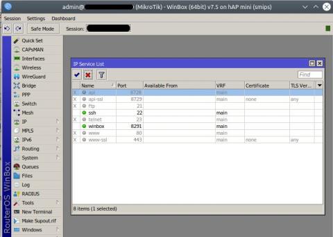 MikroTik - Services