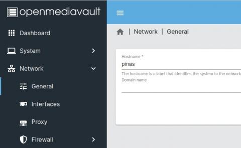 PiNAS - Change hostname