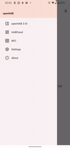 OpenHAB App NFC OpenHAB Aplikace NFC