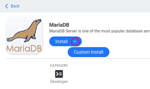 Casa OS - MariaDB Casa OS - MariaDB