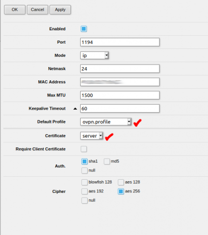 MikroTik - Enable OpenVPN MikroTik - Enable OpenVPN