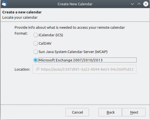 Thunderbird Linux Settings Exchange Account 