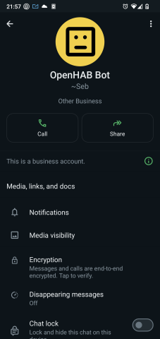 WhatsApp specifické zvonění chat