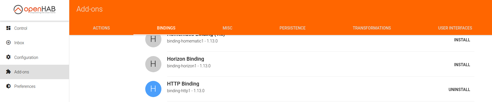 OpenHAB - HTTP Binding OpenHAB - HTTP Binding